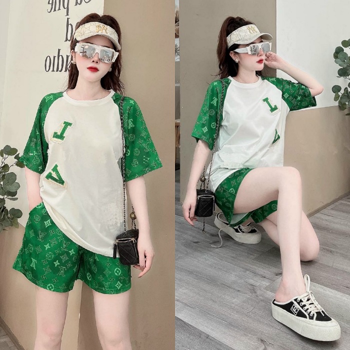BỘ THỜI TRANG PHỐI HỌA TIẾT FENDI THÊU CAO CẤP-BTN434